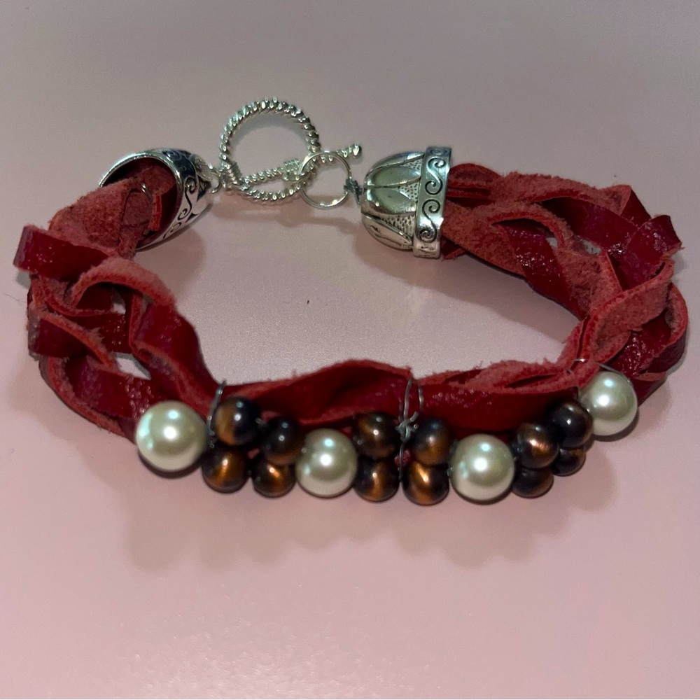 Beautiful leather bracelet